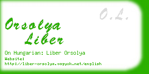 orsolya liber business card